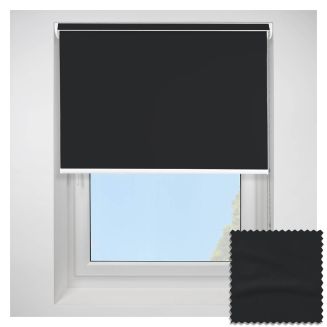 Open Cassette Banlight Duo fr Black Roller Blind With White Cassette