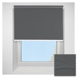 Open Cassette 40mm Banlight Duo Fr Blackout Charcoal Roller Blind
