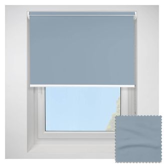 Open Cassette 40mm Banlight Duo Fr Blackout Smokey Blue Roller Blind