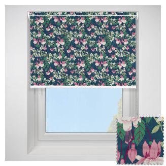Fuchsia Swingtime Blackout Open Cassette Roller Blind