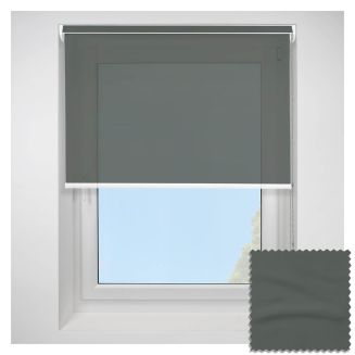 Open Cassette 40mm Whisper Black Pearl Roller Blind