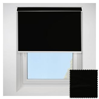 Open Cassette 70mm Ex Lite Blackout Black Roller Blind