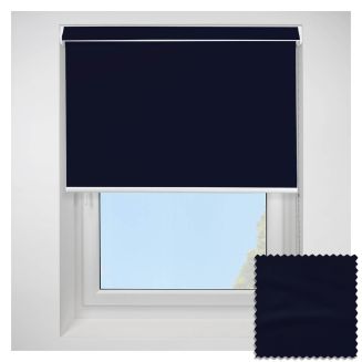 Open Cassette 70mm Ex Lite Blackout Navy Roller Blind