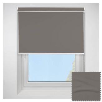 Open Cassette 70mm Ex Lite Blackout Slate Roller Blind