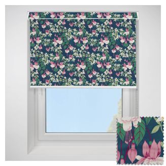 Fuchsia Swingtime Blackout Open Cassette Roller Blind