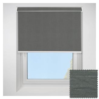 Open Cassette 70 Linenweave Charcoal Roller Blind  