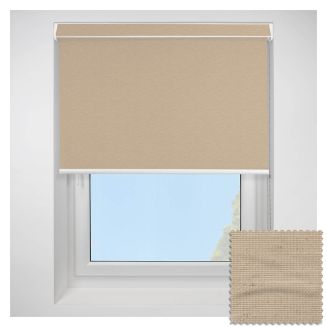 Open Cassette 70 Linenweave Sand Roller Blind  