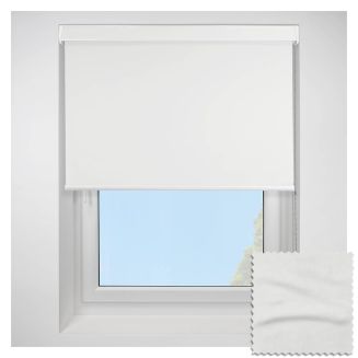 Open Cassette 70 Ribbons Asc White Roller Blind  