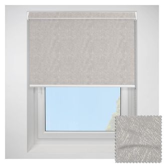 Open Cassette 70mm Romany Blackout Light Grey Roller Blind