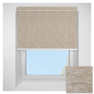 Open Cassette 70mm Romany Blackout Putty Roller Blind