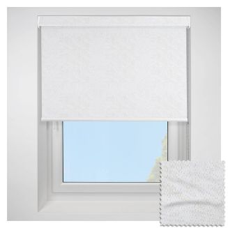 Open Cassette 70mm Romany Blackout White Roller Blind