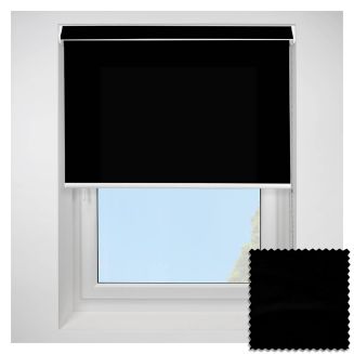 Open Cassette 70 Urban fr Black Roller Blind With White Cassette