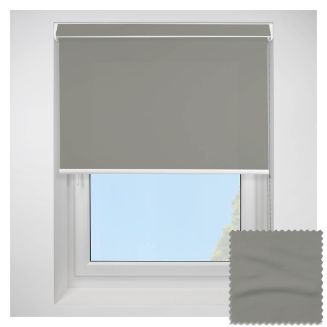 Open Cassette 70 Urban fr Dark Grey Roller Blind With White Cassette