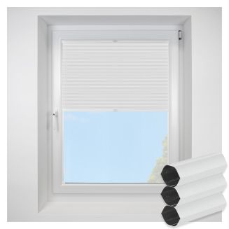 Blenheim Blackout Snowdrop FITtoFRAME Honeycomb Pleated Blind