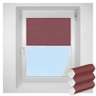 hudson1 Burgundy FITtoFRAME Honeycomb Pleated Blind