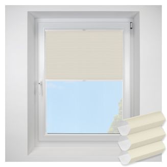hudson1 Parchment FITtoFRAME Honeycomb Pleated Blind
