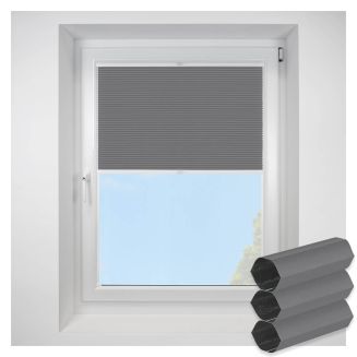 Lexington Blackout Grey FITtoFRAME Honeycomb Pleated Blind
