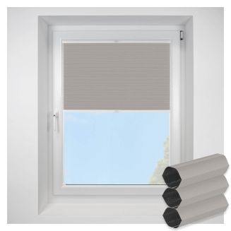 Lexington Blackout Taupe FITtoFRAME Honeycomb Pleated Blind