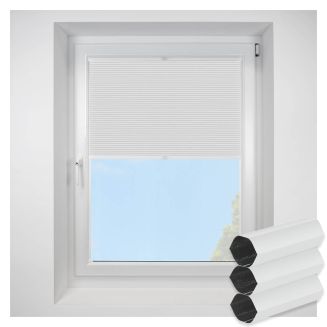 Lexington Blackout White FITtoFRAME Honeycomb Pleated Blind