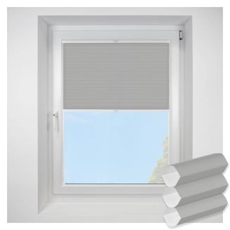 Soho Frosted Steel FITtoFRAME Honeycomb Pleated Blind