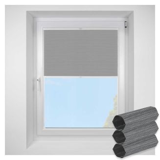 Tribeca Blackout Grey Dawn FITtoFRAME Honeycomb Pleated Blind