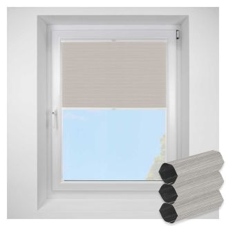 Tribeca Blackout Stone FITtoFRAME Honeycomb Pleated Blind