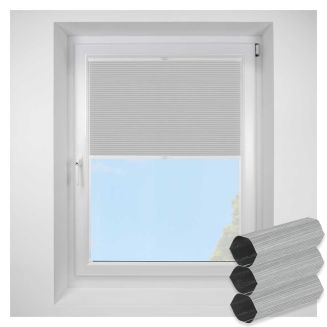 Tribeca Blackout Vintage Grey FITtoFRAME Honeycomb Pleated Blind