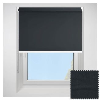 Polaris Black Grip Fit Roller Blind