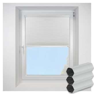 Intu Hive Blackout Fr White Pleated Blind