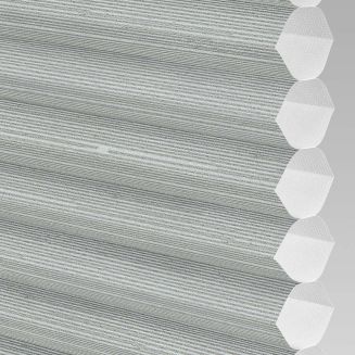 Intu Hive Silkweave Ash Pleated Blind With White Cassette