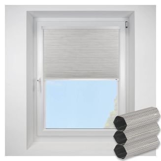 Intu Hive Silkweave Blackout Elephant Pleated Blind With White Cassette