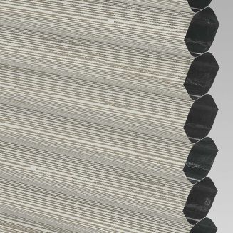 Intu Hive Silkweave Blackout Hills Pleated Blind With White Cassette