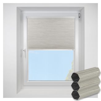 Intu Hive Silkweave Blackout Hills Pleated Blind With White Cassette