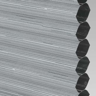 Intu Hive Silkweave Blackout Raven Pleated Blind With White Cassette