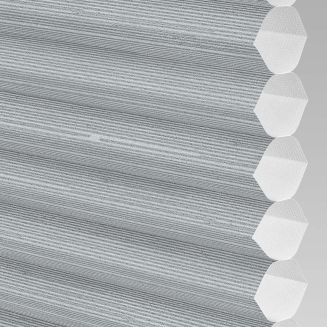 Intu Hive Silkweave Raven Pleated Blind With White Cassette