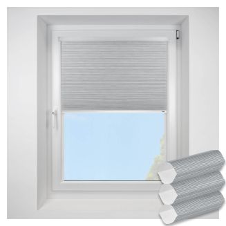 Intu Hive Silkweave Raven Pleated Blind With White Cassette