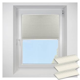 Intu Micro Ribbons Asc Cream Pleated Blind