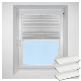 Intu Micro Ribbons Asc White Pleated Blind