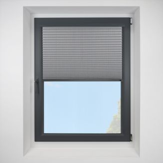 Intu Calia Asc Fr Charcoal Pleated Blind With Gunmetal Cassette