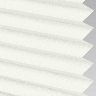 Intu Calia Asc Fr White Pleated Blind With Gunmetal Cassette