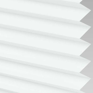 Intu Infusion Asc White Pleated Blind With Gunmetal Cassette