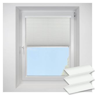 Intu Infusion Asc White Pleated Blind With White Cassette