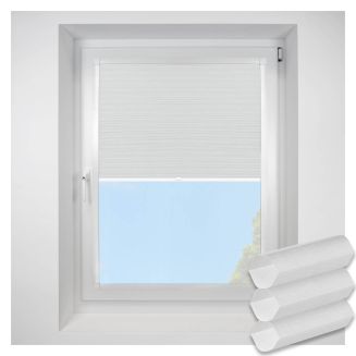 Hive Deluxe Dove Pleated Blind With White Frame