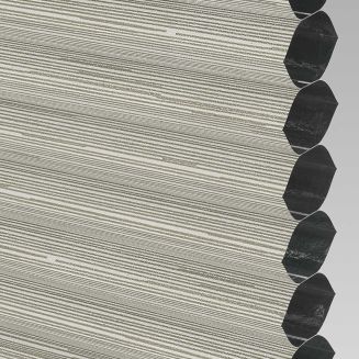 Hive Silkweave Blackout Hills Pleated Blind With White Frame