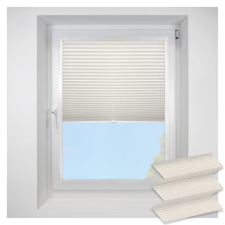 Hemp Asc Porcelain Perfect Fit Pleated Blinds