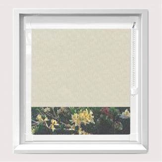 Chain Operated Ribbons Asc Cream Perfect Fit Roller Blind  