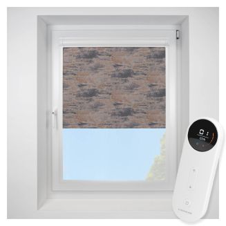 Argent Blackout Copper Perfect Fit Roller Motorised Blind