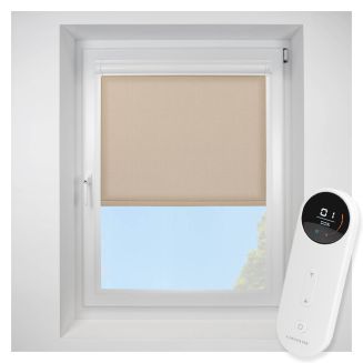 Atlantex ASC Dark Beige Perfect Fit Roller Motorised Blind