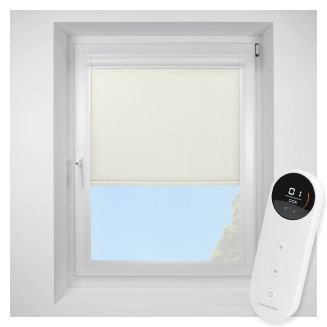 Atlantex White Perfect Fit Roller Motorised Blind
