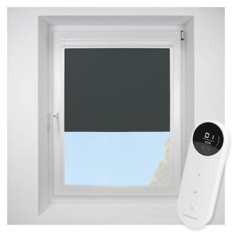 Banlight Duo FR Anthracite Perfect Fit Roller Motorised Blind